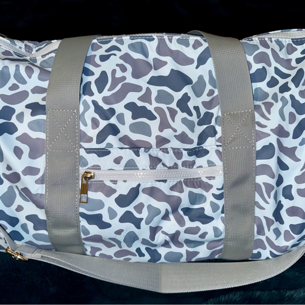Grey Camo Duffel Bag - Brand